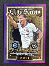 Nicolo Barella 2024-25 Topps Merlin UCC Elite Society Purple Refractor /15 ES-9