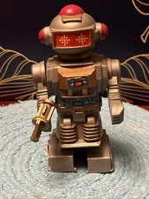 70-80  s Plastic Walking Robot Toy Non Working Parts Only