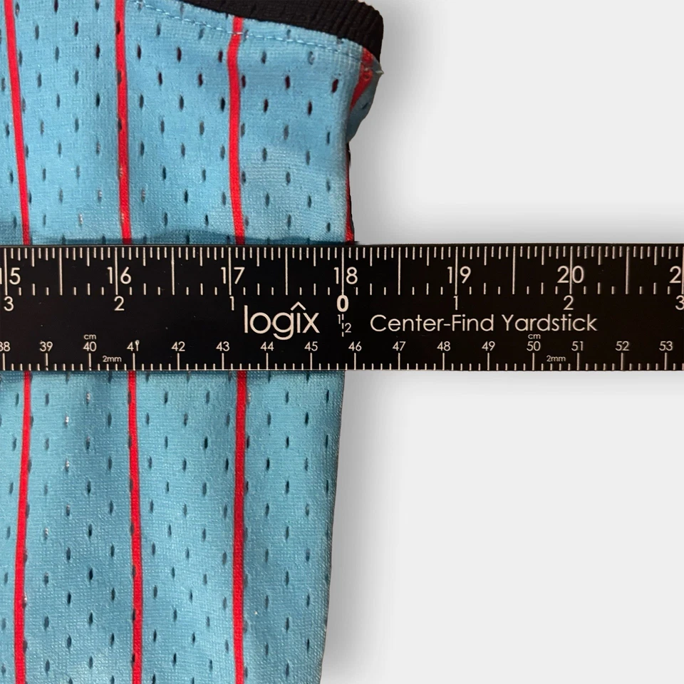 Chicago Bulls Light Blue Dennis Rodman #91 Mitchell Ness 95-96 Swingman Jersey S - Image 4 of 4