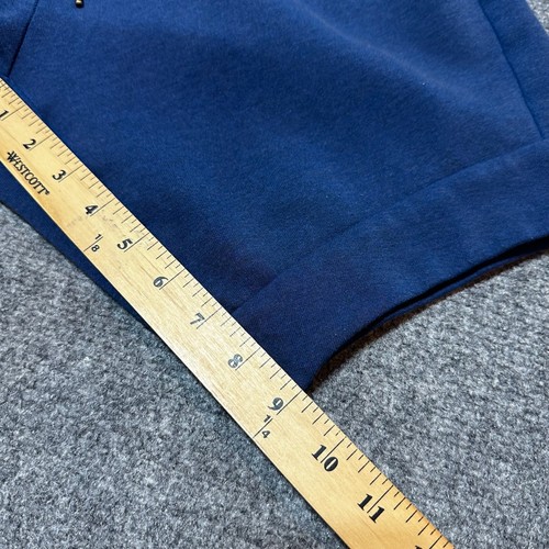 Nike Shorts Mens Medium Blue Cotton Blend Tech Fleece Drawstring Zip Pockets - Picture 6 of 12