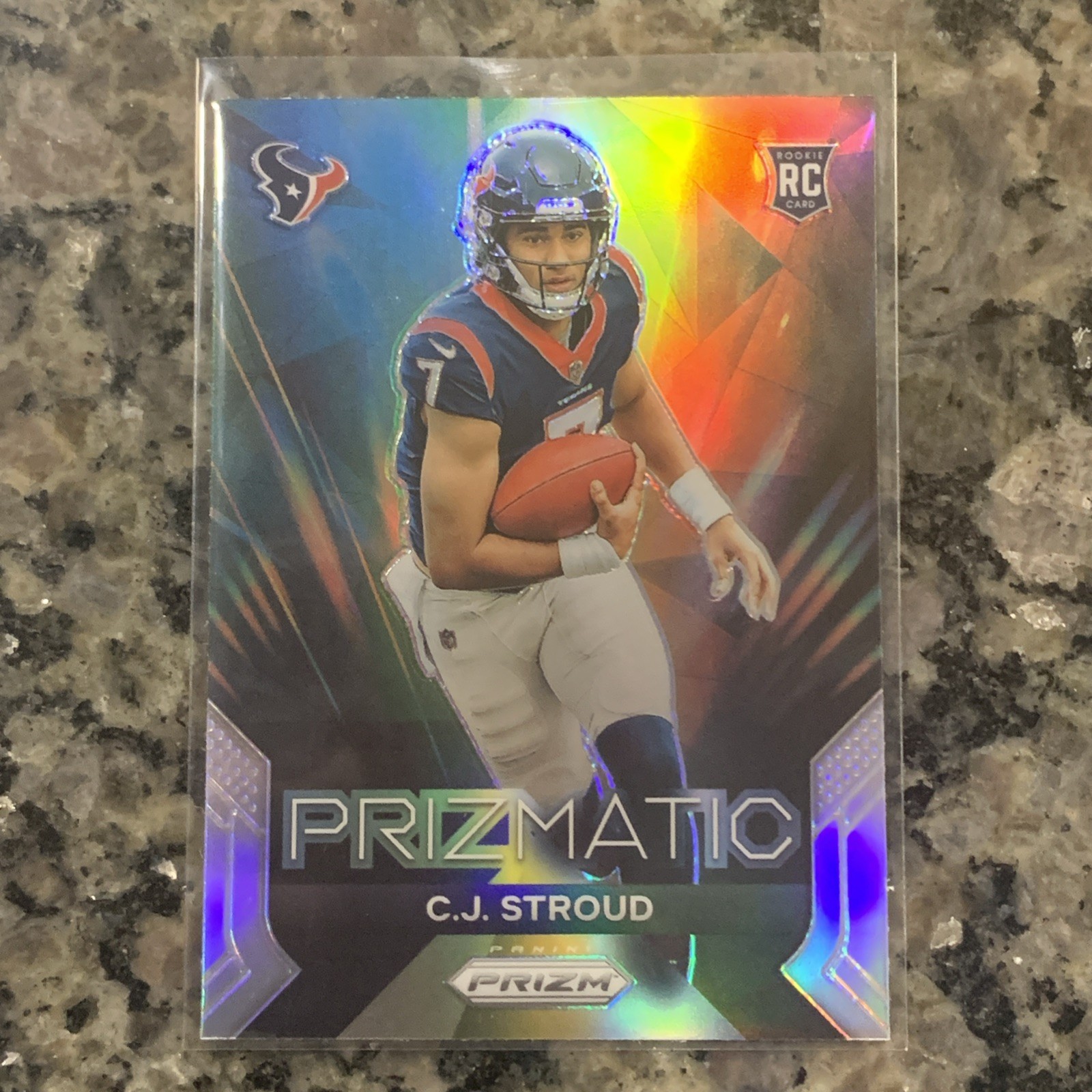 2023 Panini Prizm C.J. Stroud #6 Prizmatic Silver Prizm SP Rookie Texans