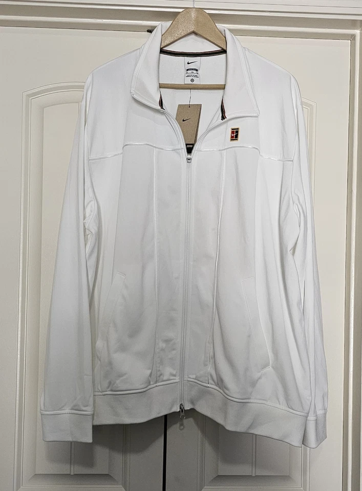 NikeCourt Men's Heritage Dri-Fit Track Suit Jacket & Pants - XXL - NWT - Image 3 of 4
