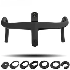 Carbon Road Bike Integrated Drop Bar with Internal and External Cable Routing