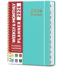 2026 Planner, Weekly and Monthly Calendar Planner, January 2026 - December 2026,