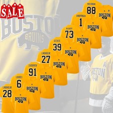HOT - Gold Boston Bruins 2026 NHL Stadium Series All Player Name & Number Fans
