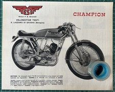 Rara Pubblicità Moto TESTI Champion del 1970