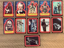 1977 Topps Star Wars Series 2 Complete Sticker Set - great Condition! #s 12-22