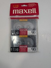 Lot of 2 NEW Maxell Type II High Bias Cassette Tapes UDII 90 Japan In Package