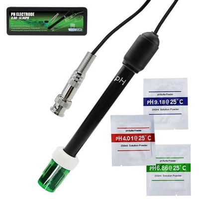 Precision pH Testing Set with 300cm Cable & BNC Connector for Water Quality