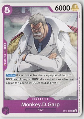 Monkey.D.Garp OP16 OP16-075 NM