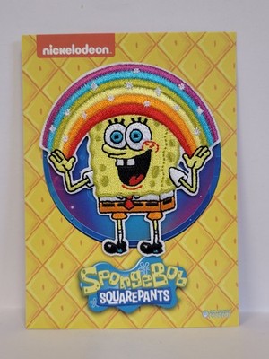 Patch Zen Monkey - Spongebob Imagination Rainbow 3'' Iron-On Embroidered NEW