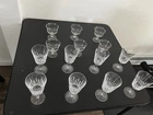 Vintage Waterford Crystal Claret Wine Glasses Set of 8 + 6 Extra Crystal Glasses