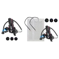 12V Carbon Fiber Car Truck Heated Seat Pads Temperature Adjustable 2 Level