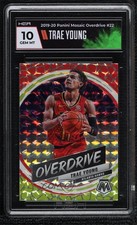 2019-20 Panini Mosaic Overdrive Trae Young #22 HGA 10 GEM MINT 1b0