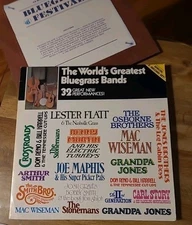 Vintage Bluegrass Festival LP Lot 1970s 1980s Lester Flatt Grandpa Jones Vgc
