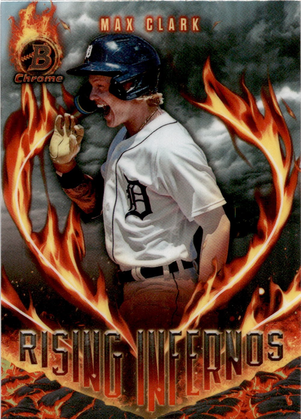 2024 Bowman #RI-8 Max Clark Rising Infernos