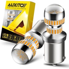 2x Auxito 1156 Bau15s 7507 Amber Yellow Canbus 54smd Turn Signal Led Bulbs Light