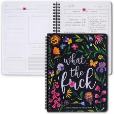 Funny To Do List Planner Notebook - Easily Organize Your black with floral