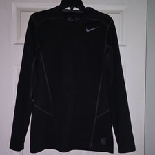 Nike Pro Dri-Fit Men's Compression Long Sleeve Crew Neck Shirt Black Medium