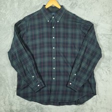 Vintage Ralph Lauren Shirt Mens XXL 2XL Green Plaid Button Down Classic Fit