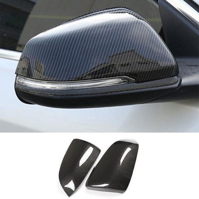 For BMW X2 2018-2022 carbon fibre abs Side Mirrors Rearview Trim Cover 2PCS
