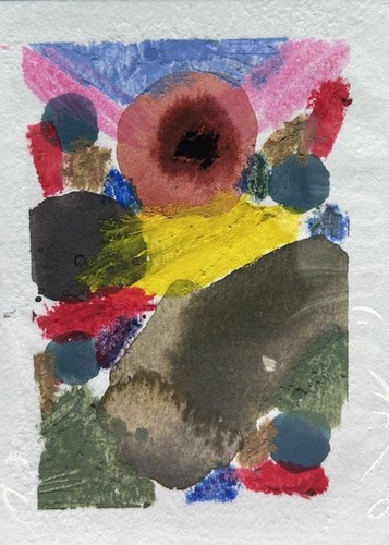 ACEO Original Painting 3.5”x2.5” Shrine by Miss Rina of Studio MRAO