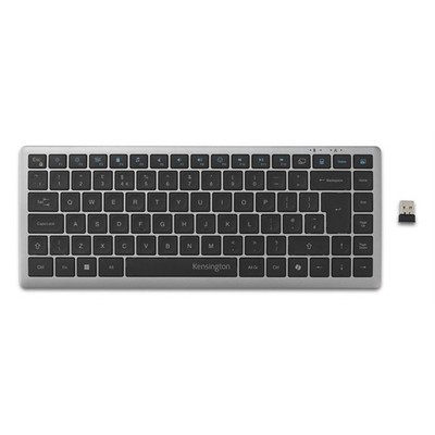Kensington KB435 EQ wiederaufladbare kompakte Multi-Device-Tastatur