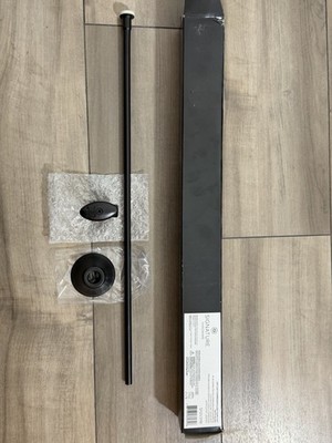 Signature Hardware Toilet Supply Kit with Matte Black Angle Stop 5/8'' OD X 3/8''
