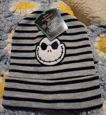 The Nightmare Before Christmas Striped Jack Skellington Beanie
