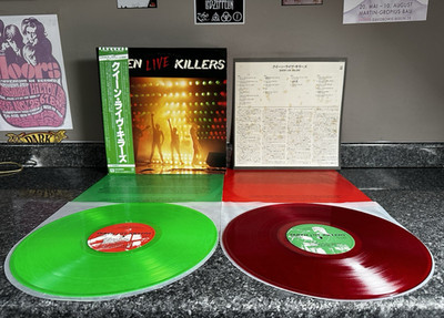 DOUBLE COLOURED VINYL QUEEN LIVE KILLERS P-5567-8E JAPAN 1ST PRESS EX+/EX