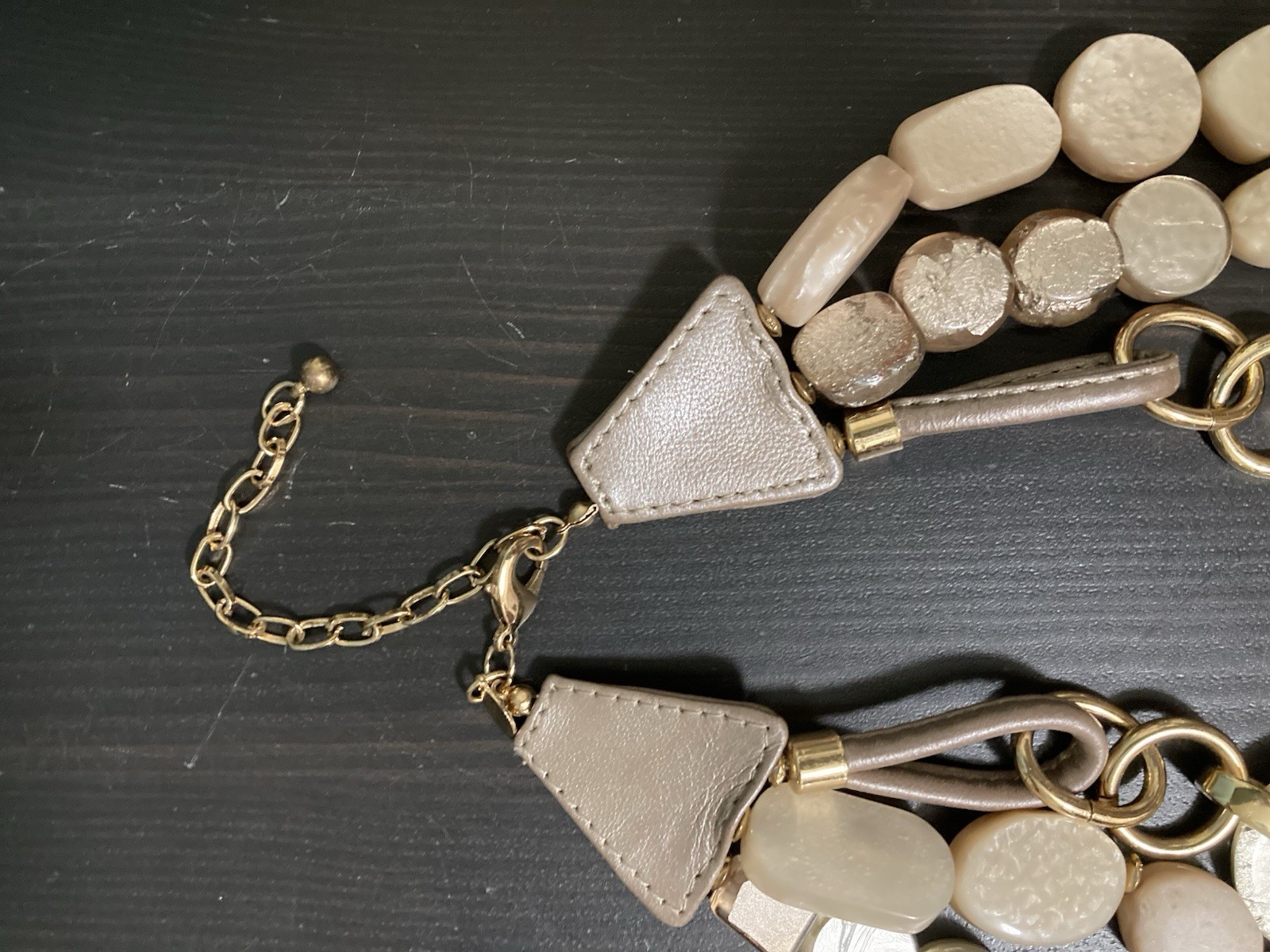 Chico’s Multi-layered Lucite Statement Necklace M… - image 3