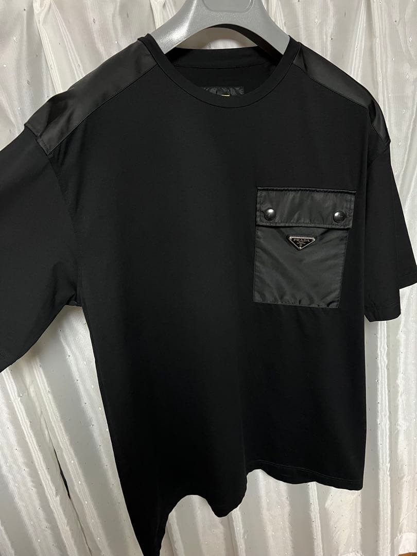USED PRADA 19AW CHEST POCKET T-SHIRT WITH TRIANGLE LOGO VERYGOOD image 8