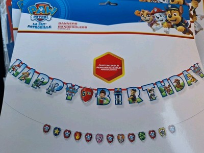 Paw Patrol Decoration Customizable Letter Banner Puppy Birthday Party 10 ft (C40