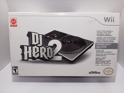 DJ Hero  2 Turntable Bundle for Nintendo Wii Sealed Box