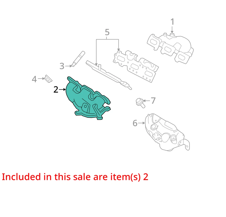 Lincoln MKX 2007 conductor colector de escape izquierdo fabricante de equipos originales 134 k millas - LKQ315490490 Foto 4 de 4