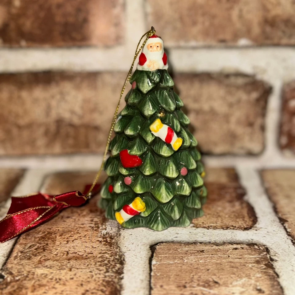 Lote de Árbol de Navidad Spode Muñeco de Nieve Globo de Nieve y Cerámica Árbol Adorno Set Foto 2 de 4