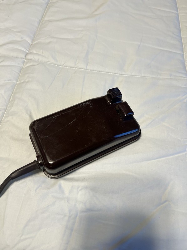 Vintage Original Sewing Machine Foot Pedal Controller w/ Cord, Brown