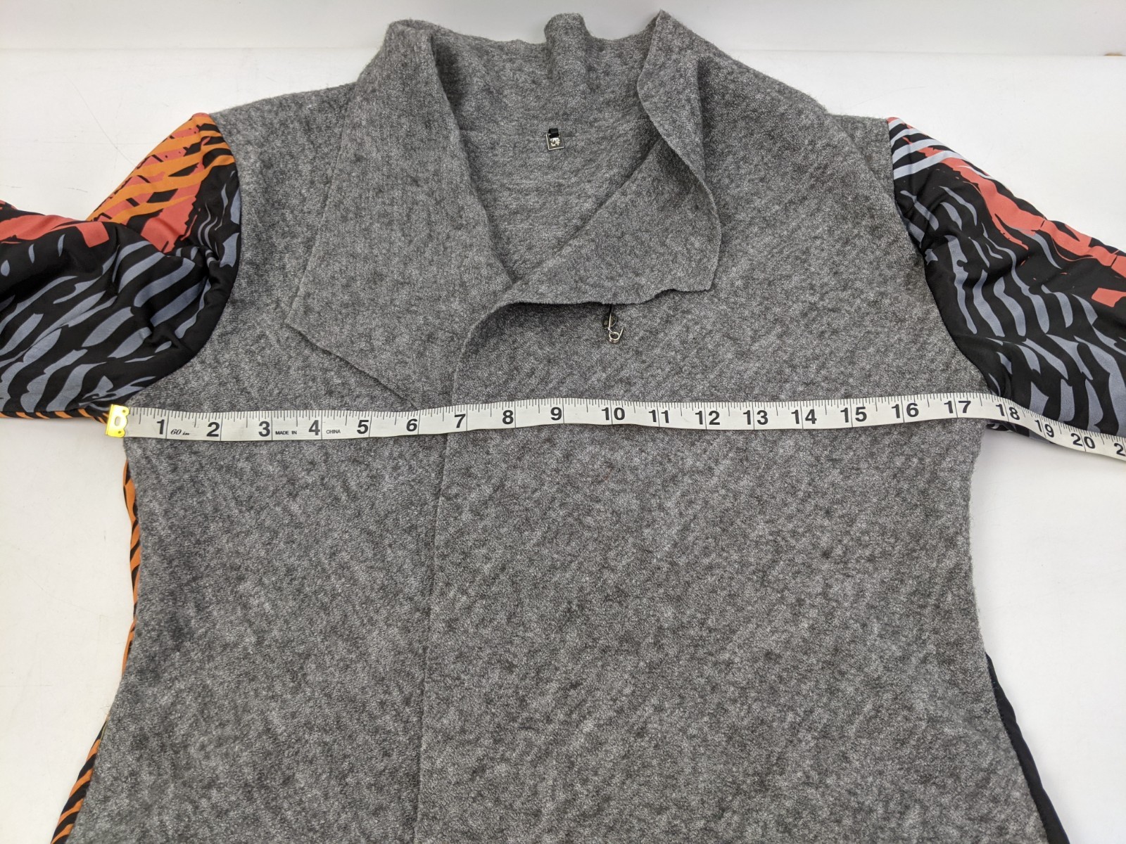 Volt Design Open Front Cardigan Statement Print S… - image 5