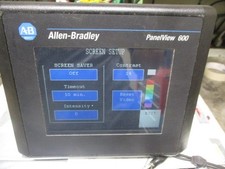 Allen-Bradley 2711-T6C8L1 PanelView 600 Touch HMI Ser B FRN 4.46 24VDC Tested 