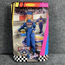 1998 NASCAR Barbie 50th Anniversary Collector Edition Doll Mattel 20442 NRFB