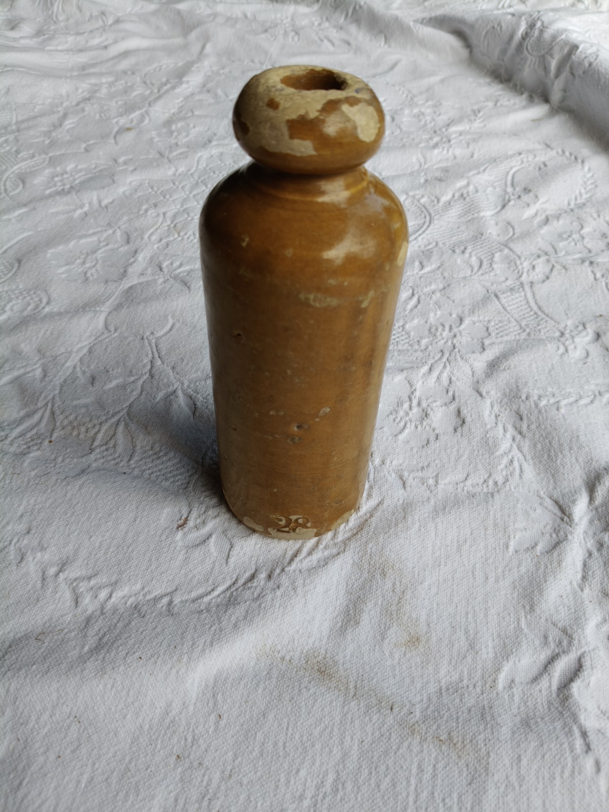 vaso antico in terracotta numerato