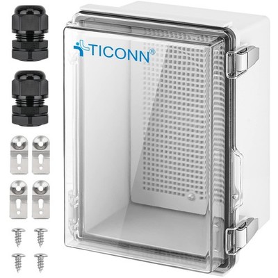 Outdoor Electrical Box Waterproof, Junction Box IP67 ABS Plastic Enclosure wi...