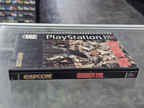 Resident Evil PS1 Long Box Playstation w/ Disc Manual Registration Card RARE - Afbeelding 5 van 22