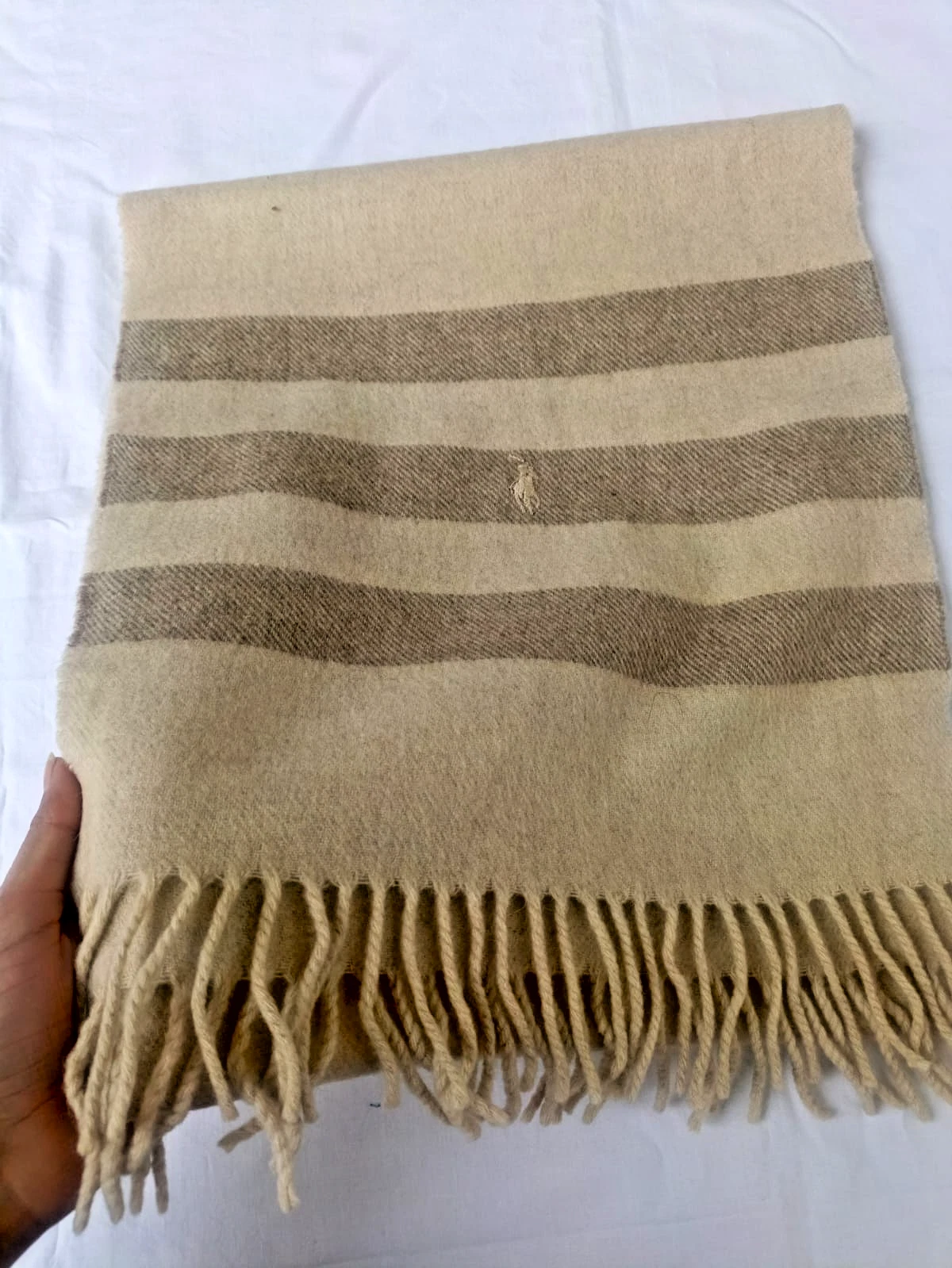 Polo Ralph Lauren Wool Muffler Scarf | Made in Ital