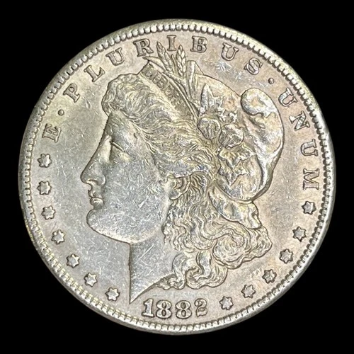 1882-S Morgan Silver Dollar, XF+