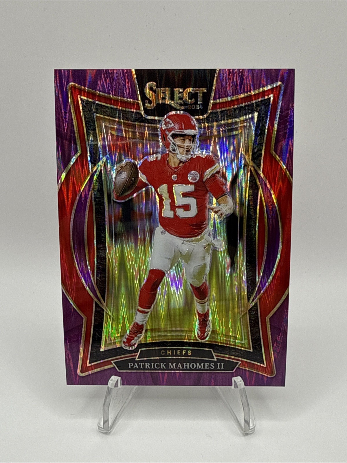 2024 Panini Select Concourse Level Purple Shock Patrick Mahomes II /360