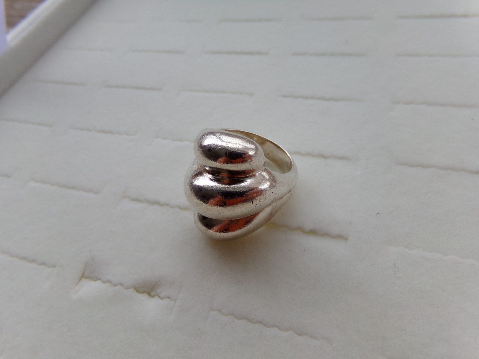 Silver Blob Solid Sterling Silver 925 Ring Size 9… - image 2