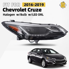 Projector Halogen Headlight With Led Drl W Bulb Right For 2016-2019 Chevy Cruze Projector Halogen Headlight With Led Drl W Bulb Right For 2016-2019 Chevy Cruze