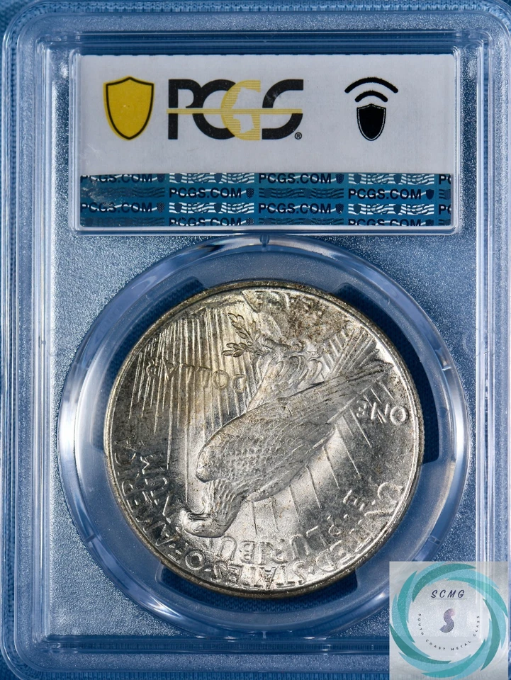 1922-D Peace Dollar PCGS MS65 - Vintage Patina with Gem Brilliance - Image 3 of 4