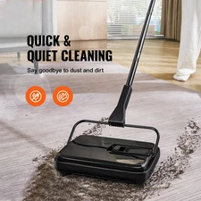 Carpet Sweeper, 7.87 in Sweeping Paths, Cleans Dust Pet Hair